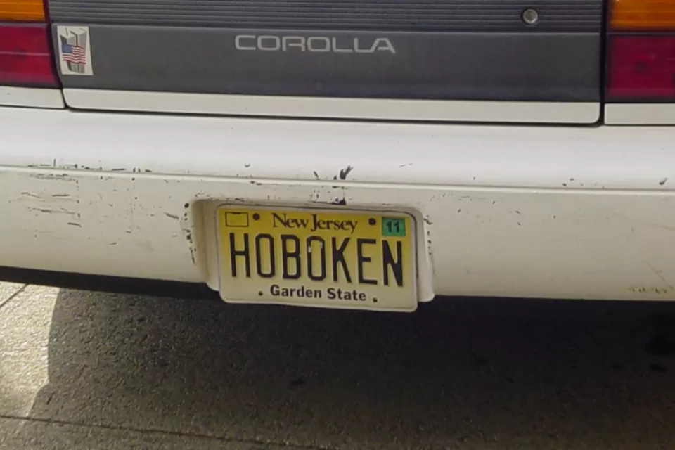 Hoboken vanity plates